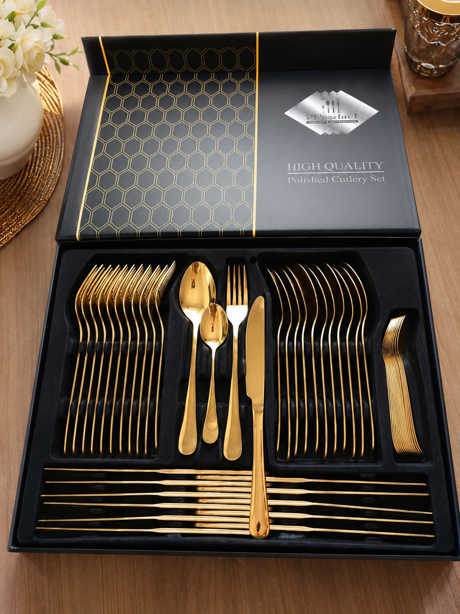 Option coffret prestige 48 pièces or intégral