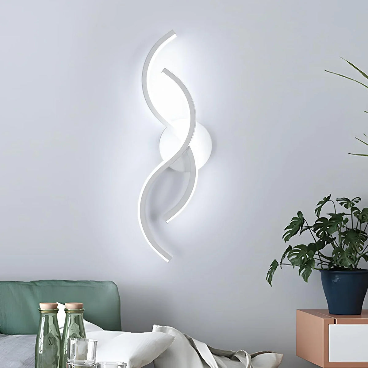 Applique murale LED blanche GALERIE, vue de détail