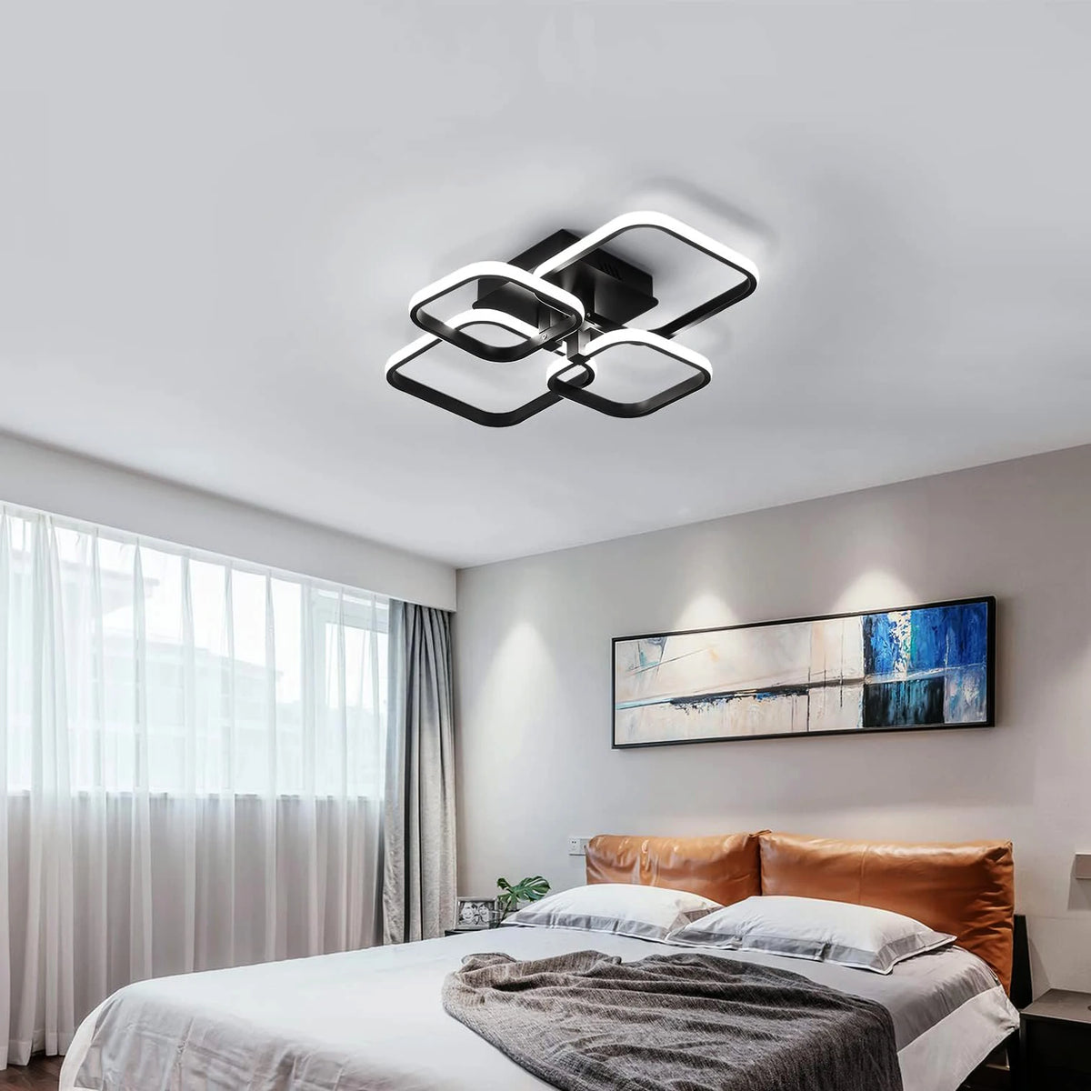 Plafonnier LED Carré 60 W Blanc Froid — ARDOISE