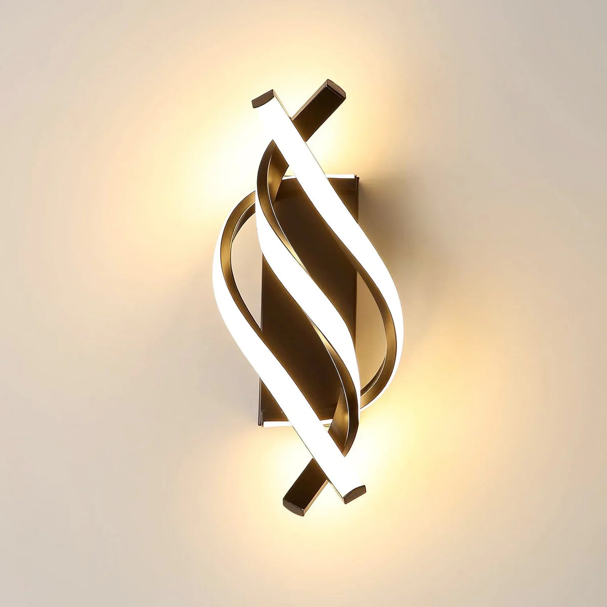 Applique murale LED noire SILLON en situation dans un intérieur
