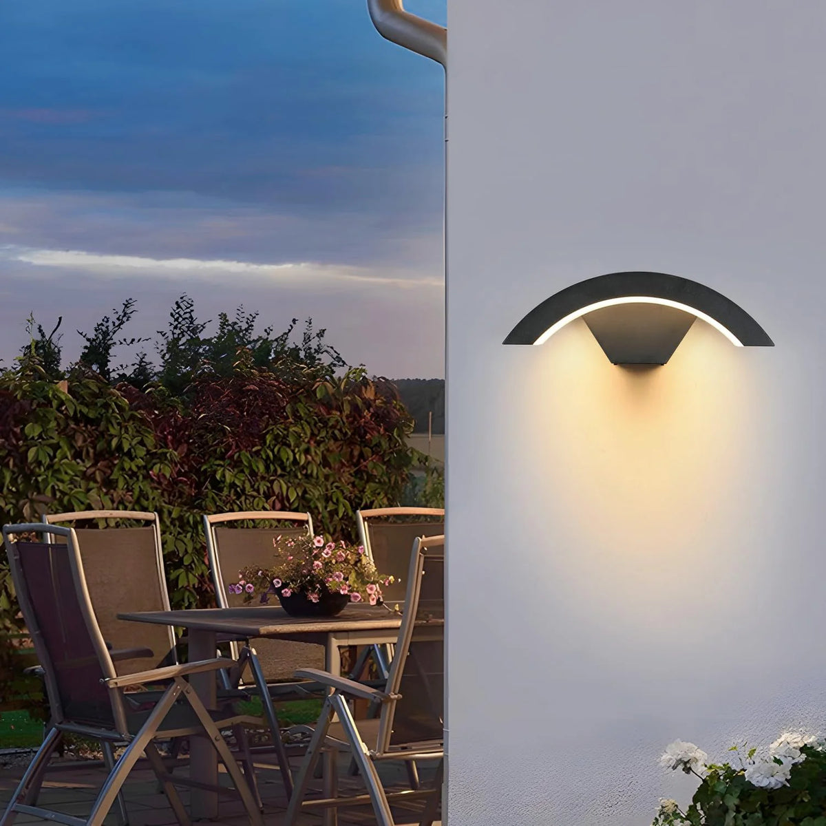 Applique Murale Extérieure LED 24 W Noire — REMPART