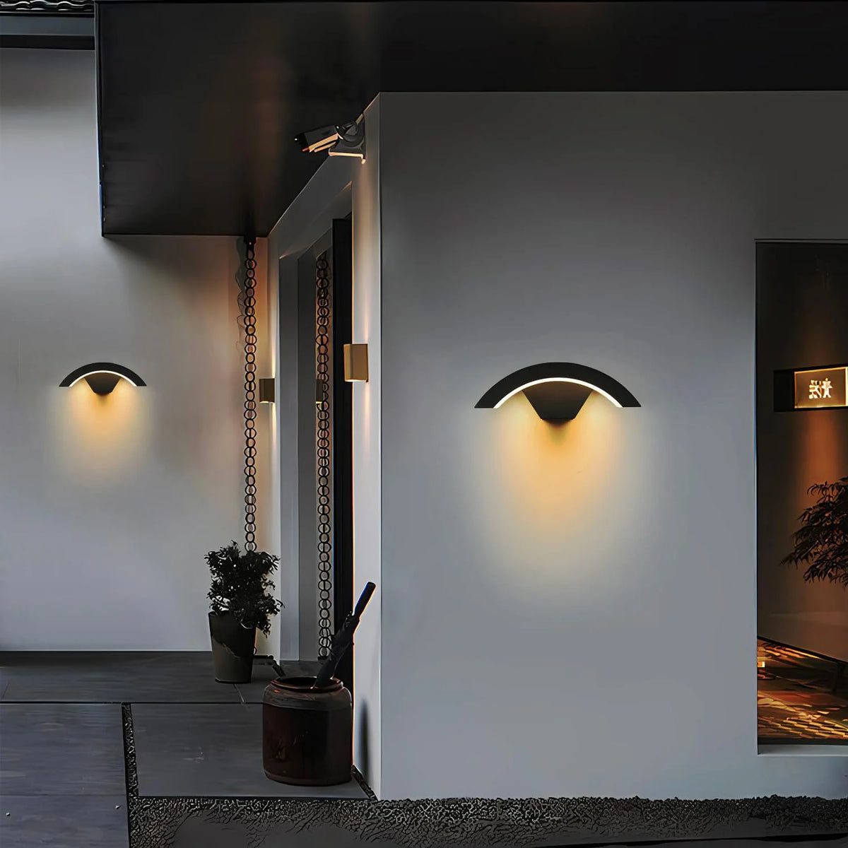 Applique Murale Extérieure LED 24 W Noire — REMPART