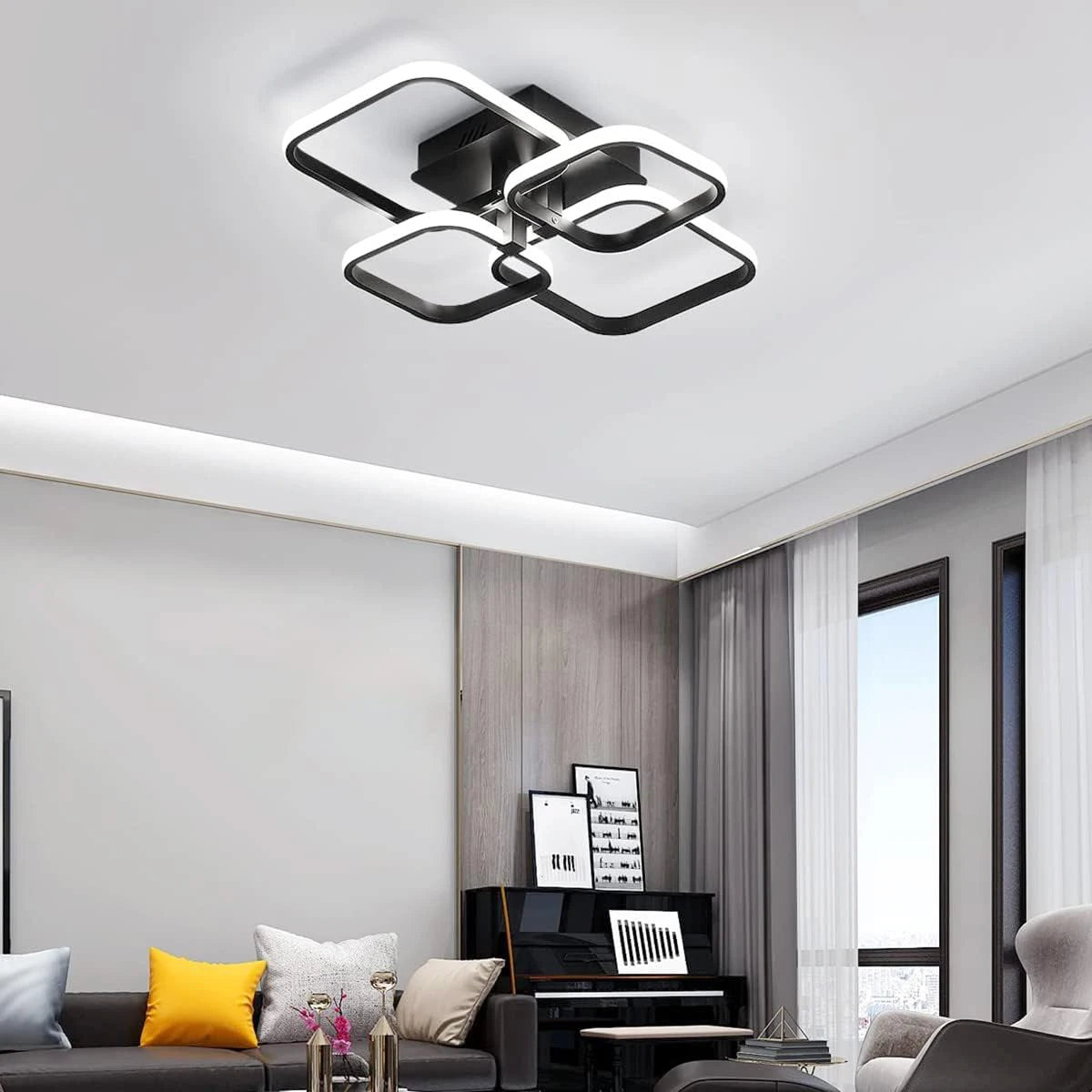Plafonnier LED Carré 60 W Blanc Froid — ARDOISE