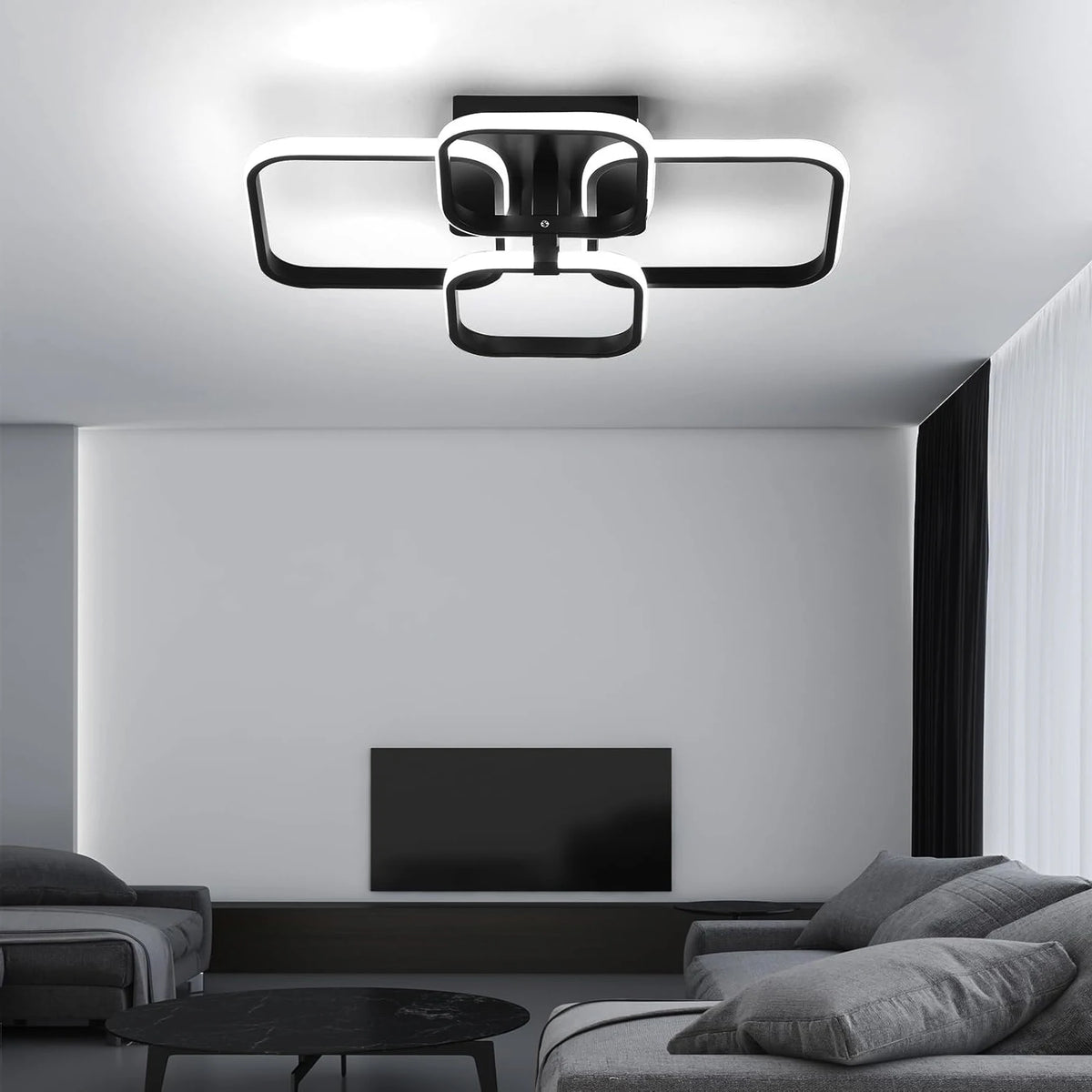 Plafonnier LED Carré 60 W Blanc Froid — ARDOISE