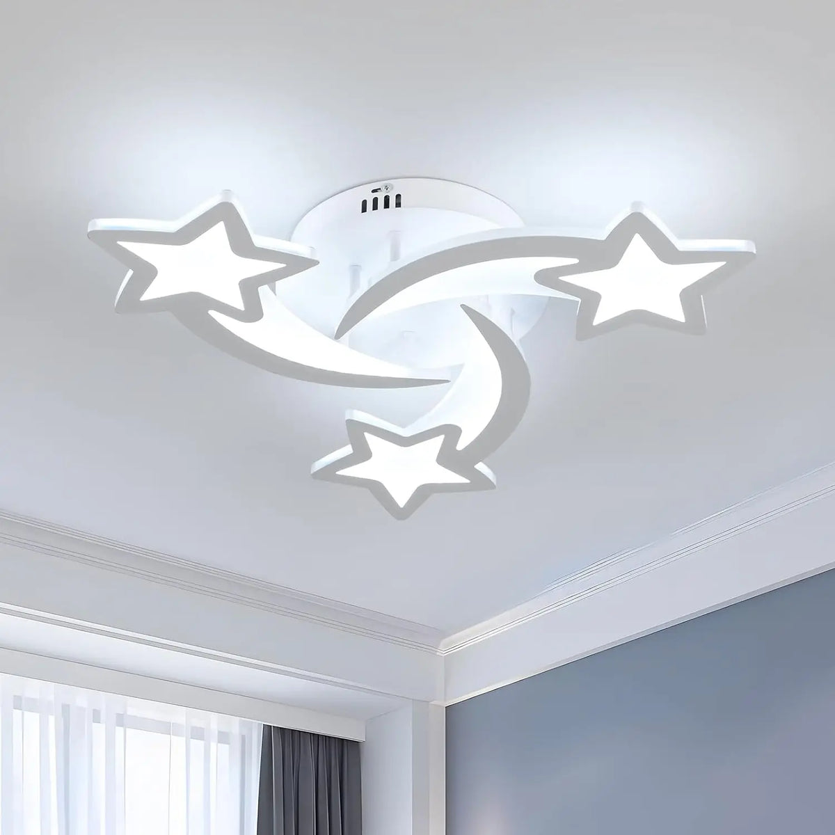 Plafonnier LED Blanc 40 W 4500 lm Salon — NIMBE