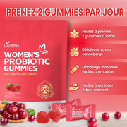 Conseils d’utilisation en français des gummies probiotiques à la canneberge