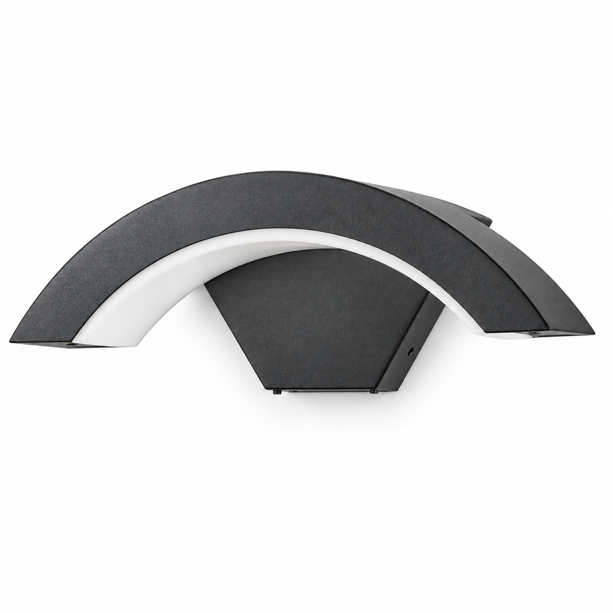 Applique Murale Extérieure LED 24 W Noire — REMPART — packshot sur fond blanc