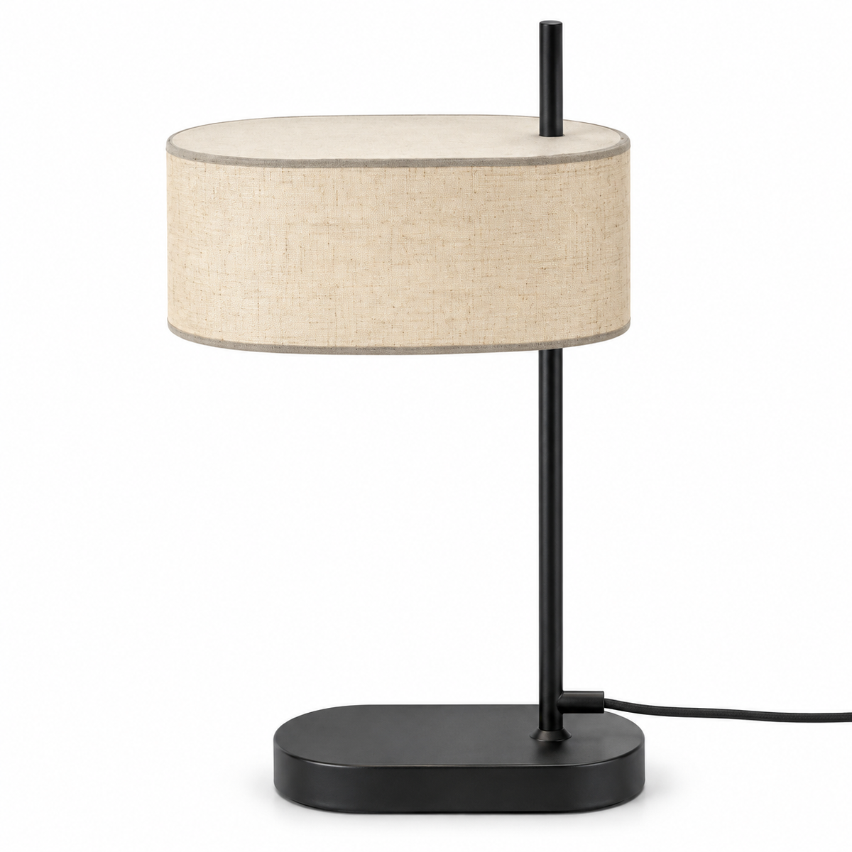 Lampe de chevet vintage en métal industriel FORGE, vue produit sur fond neutre