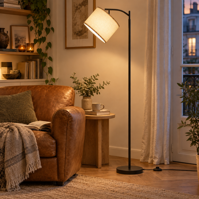Lampadaire Liseuse Design Y Ampoule Incluse — YPSILON — mise en situation naturelle