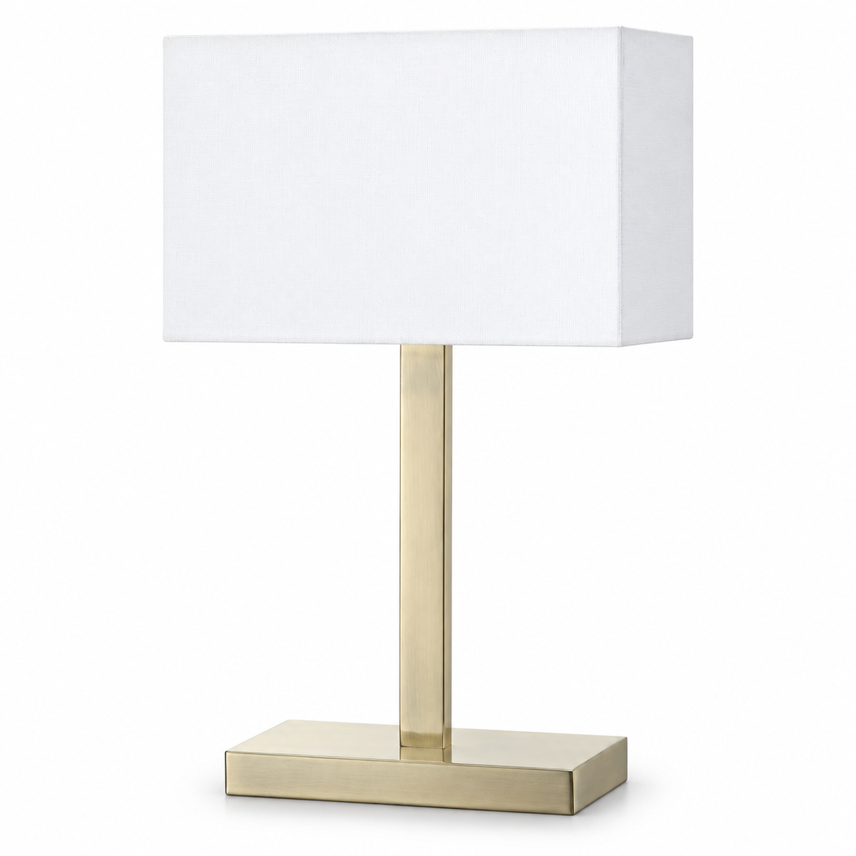 Lampe à Poser Abat-Jour Lin Base Métal — LIN — packshot sur fond blanc