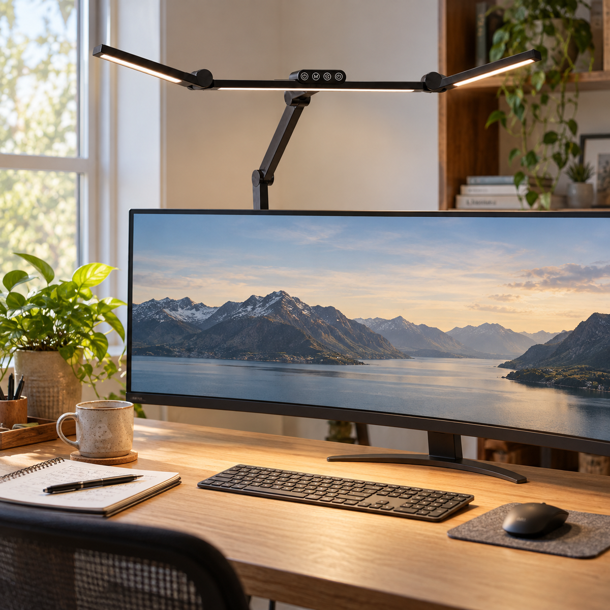 Lampe de Bureau à Pince LED 24 W CRI 90 — ATELIER — mise en situation naturelle