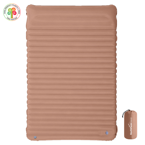 Matelas de camping double Pro marron